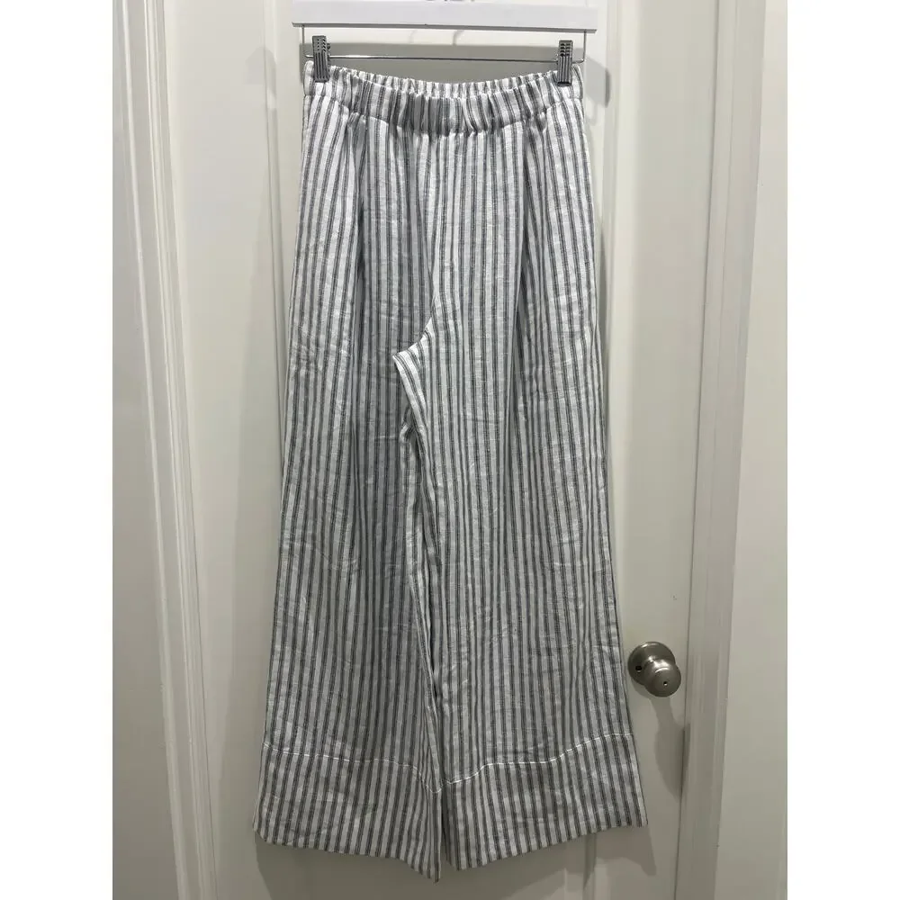 Reformation Fernando Linen Trousers Sz XS